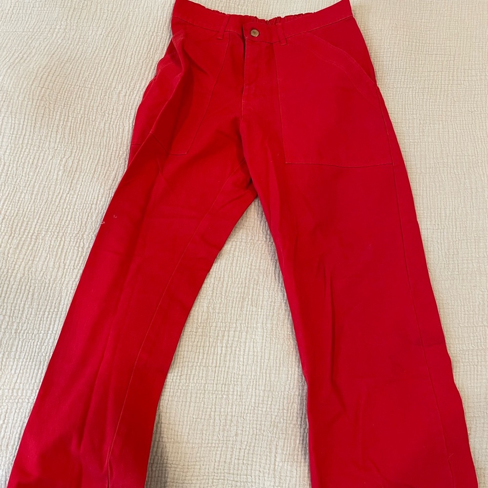 Big bud press red work pants